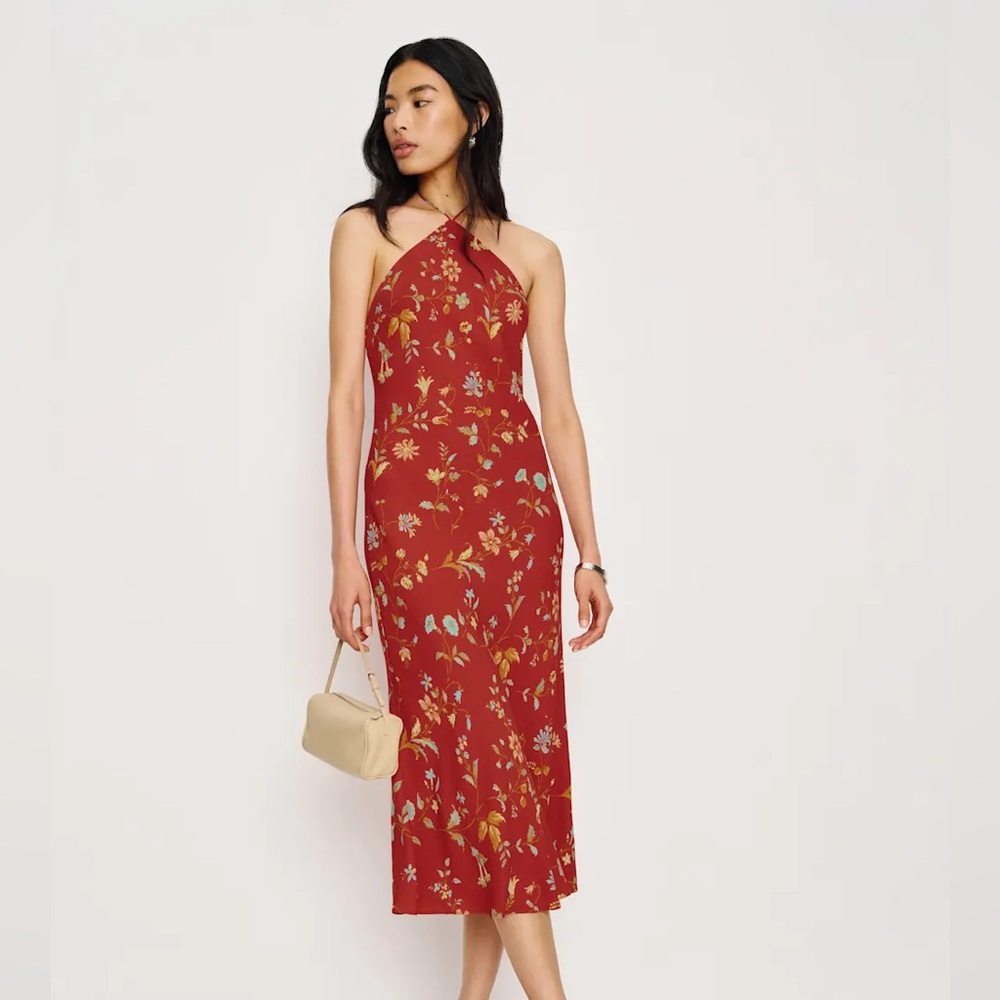 Reformation Floria Dress Red - Size M NWT